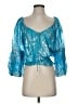 Cache Teal 3/4 Sleeve Blouse Size S - photo 1