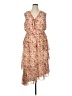 Taylor 100% Polyester Floral Tan Casual Dress Size 14 - photo 1