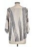 Nic + Zoe Silver Pullover Sweater Size L - photo 2