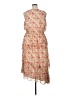 Taylor 100% Polyester Floral Tan Casual Dress Size 14 - photo 2