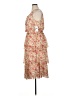 Taylor 100% Polyester Floral Tan Casual Dress Size 14 - photo 5