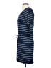 Paraphrase Stripes Blue Casual Dress Size XS - photo 5
