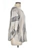 Nic + Zoe Silver Pullover Sweater Size L - photo 4