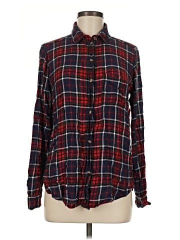 American Eagle Outfitters Long Sleeve Button-Down Shirt (view 1)