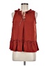 Max Studio 100% Spandex Red Sleeveless Blouse Size M - photo 1