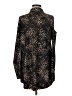 Lyssé Animal Print Black Sleeveless Button-Down Shirt Size M - photo 2