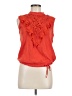 Tiny 100% Rayon Orange Sleeveless Blouse Size M - photo 1
