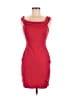 Halston Heritage Solid Red Cocktail Dress Size 6 - photo 1