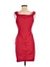 Halston Heritage Solid Red Cocktail Dress Size 6 - photo 2