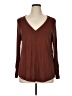 Apt. 9 Brown Long Sleeve Blouse Size XL - photo 1