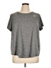 Nike 100% Polyester Gray Active T-Shirt Size 1X - photo 1