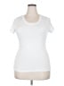 Active Basic White Short Sleeve Top Size 1X - photo 1