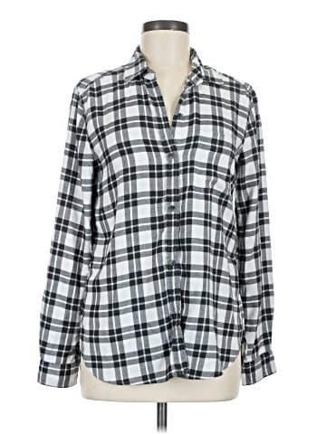 American Eagle Outfitters Long Sleeve Button-Down Shirt (view 1)
