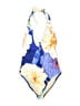 Echo Floral Blue One Piece Swimsuit Size 4 - photo 1