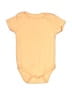 Le Top Solid Yellow Short Sleeve Onesie Size 3-6 mo - photo 1