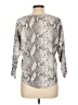 Sioni Animal Print Silver Pullover Sweater Size L - photo 2