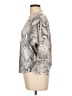 Sioni Animal Print Silver Pullover Sweater Size L - photo 5