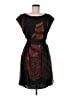 Zara Basic 100% Silk Graphic Black Cocktail Dress Size M - photo 1