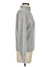 Marled Solid Gray Turtleneck Sweater Size S - photo 4