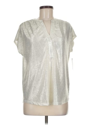 INC International Concepts Short Sleeve Blouse (view 1)