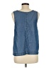 Caslon 100% Lyocell Blue Sleeveless Blouse Size Med Petite - photo 2