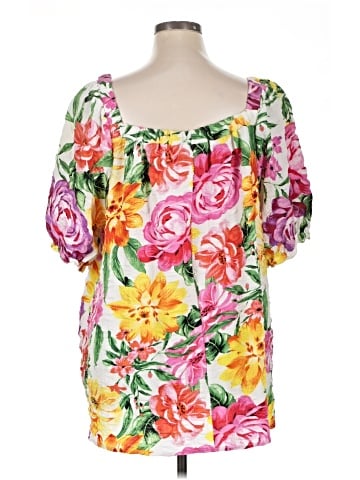 Unique Spectrum Short Sleeve Blouse (view 2)