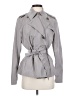 Nine West 100% Polyester Gray Trenchcoat Size S - photo 1