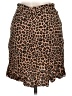 Mittoshop 100% Rayon Animal Print Brown Casual Skirt Size M - photo 2