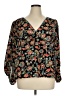 Laundry by Shelli Segal 100% Polyester Black 3/4 Sleeve Blouse Size XL - photo 1