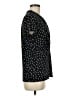 DKNY Polka Dots Black Short Sleeve Blouse Size M - photo 4
