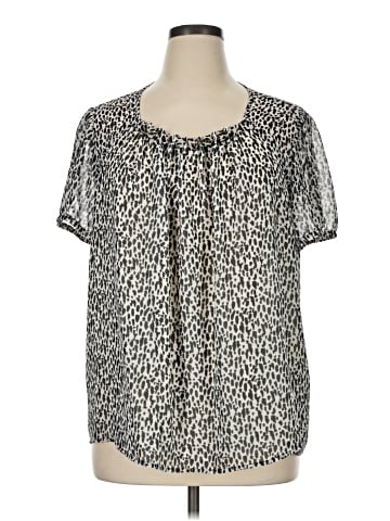 MICHAEL Michael Kors Short Sleeve Blouse (view 1)