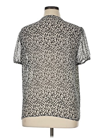 MICHAEL Michael Kors Short Sleeve Blouse (view 2)