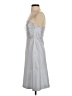 Banana Republic 100% Polyester Stripes Silver Cocktail Dress Size 0 - photo 5
