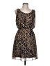 En Focus Studio 100% Polyester Animal Print Brown Cocktail Dress Size 10 - photo 1