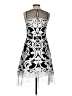 Julia Jordan 100% Polyester Graphic Silver Cocktail Dress Size 2 - photo 2