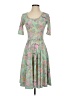 Lularoe Floral Green Cocktail Dress Size XS - photo 1