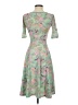 Lularoe Floral Green Cocktail Dress Size XS - photo 2
