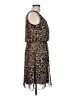 En Focus Studio 100% Polyester Animal Print Brown Cocktail Dress Size 10 - photo 4