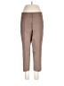Faconnable Solid Brown Linen Pants Size 10 - photo 1