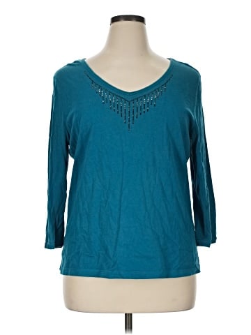 St. John's Bay 3/4 Sleeve Top (view 1)