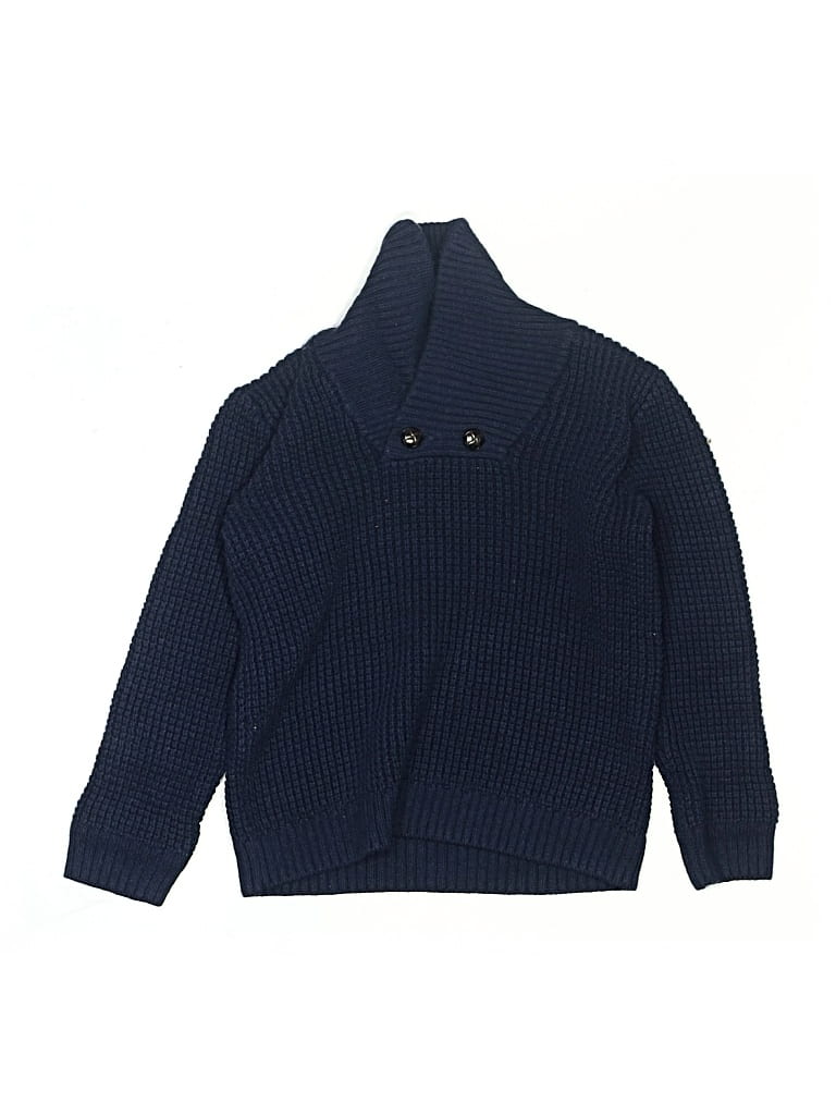 Pre-owned Janie And Jack Kids' Turtleneck Sweater In Blue