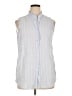 J. McLaughlin Gray Sleeveless Button-Down Shirt Size XL - photo 1