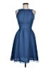 Alfred Angelo 100% Polyester Solid Blue Cocktail Dress Size 6 - photo 1