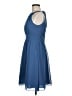 Alfred Angelo 100% Polyester Solid Blue Cocktail Dress Size 6 - photo 5