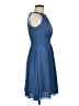 Alfred Angelo 100% Polyester Solid Blue Cocktail Dress Size 6 - photo 4
