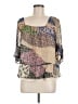 Floreat 100% Rayon Tan 3/4 Sleeve Blouse Size M - photo 1