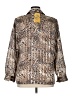 Evri 100% Polyester Animal Print Tan Long Sleeve Blouse Size 14 - photo 2