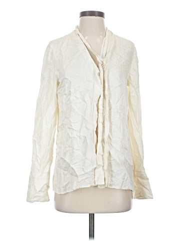 Rag & Bone Long Sleeve Silk Top (view 1)