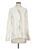 Rag & Bone 100% Silk Ivory Long Sleeve Silk Top Size 4 - photo 1