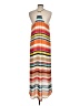 Alice + Olivia 100% Polyester Stripes Orange Casual Dress Size M - photo 2